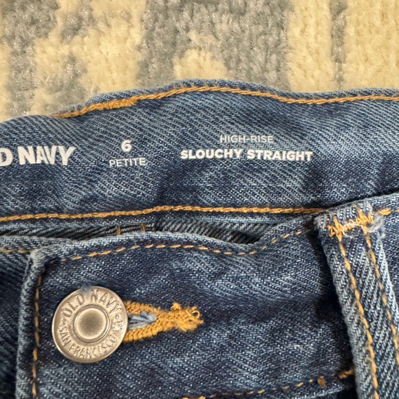 Old Navy Slouchy Straight Jeans- buttonfly - Picture 2 of 3
